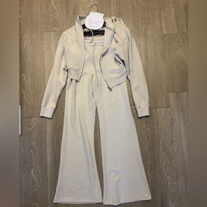 Stylish Cream Jumpsuit with Jacket